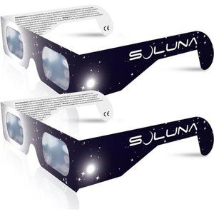 2 Solar Eclipse Glasses AAS Approved 2024 - Made in the USA CE and ISO Certified